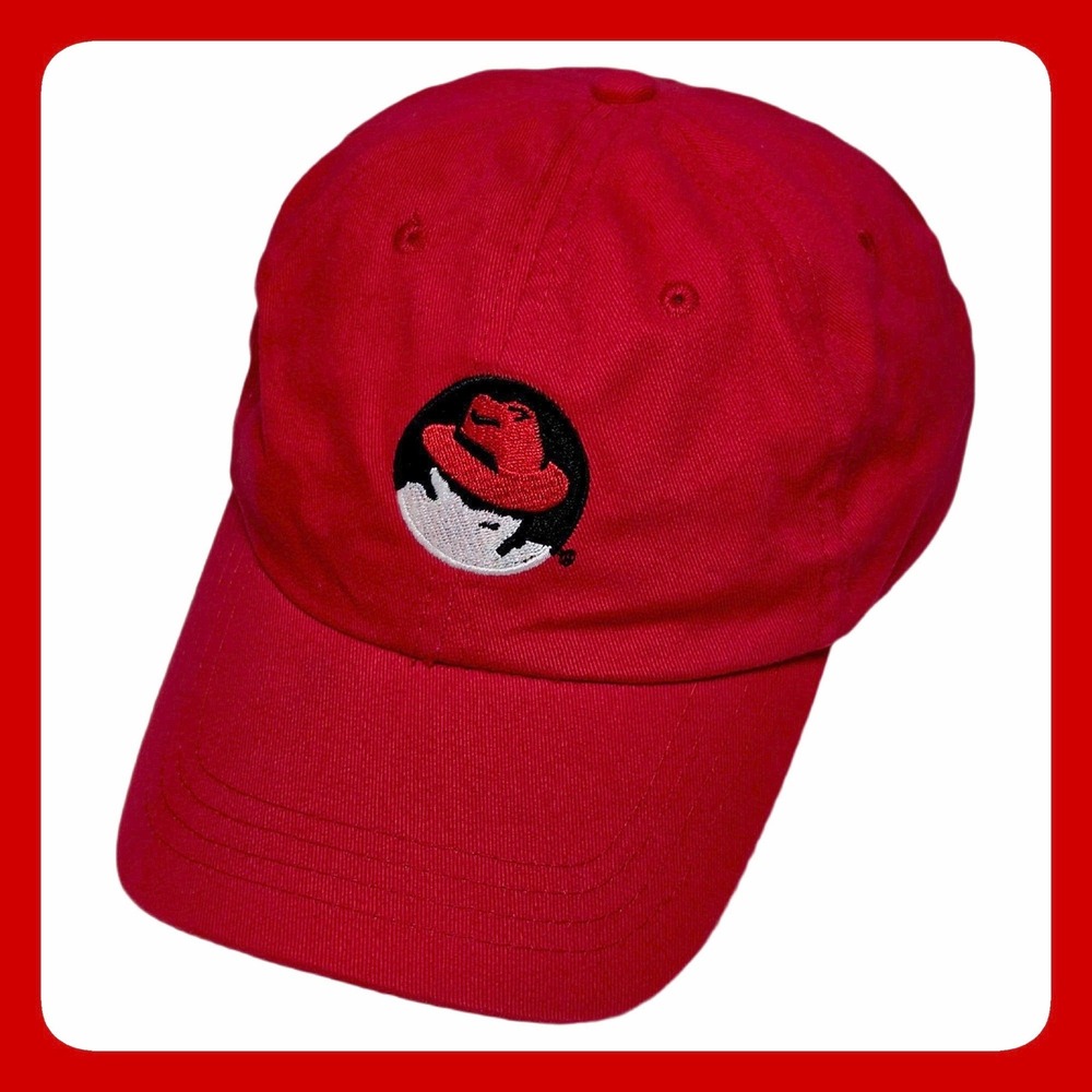 Red Hat Linux Shadowman Gorpcore Tech Embroidered Cotton Cap OSFA New Mens Promo